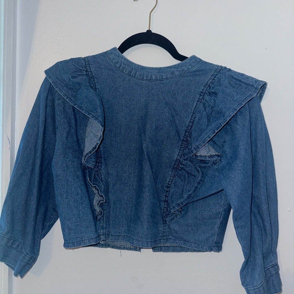 Forever 21 Light Blue Denim Blouse